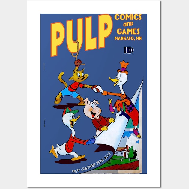 Pulp Cartoon Friends Wall Art by PULP Comics and Games